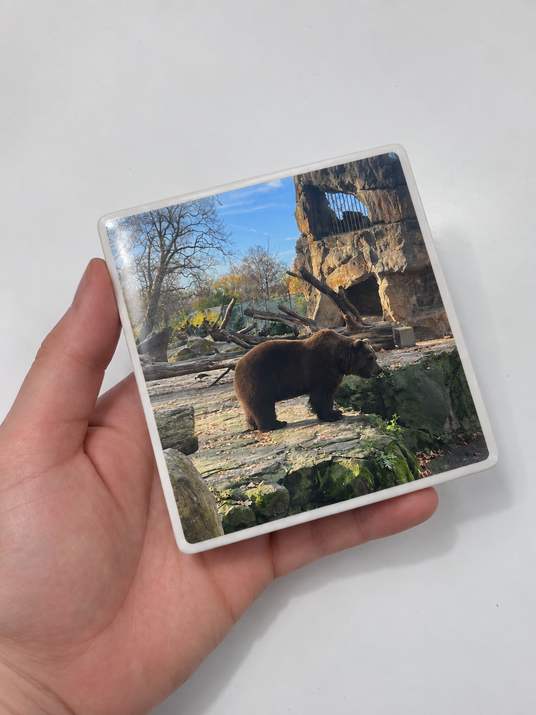 Firkantet keramisk coaster