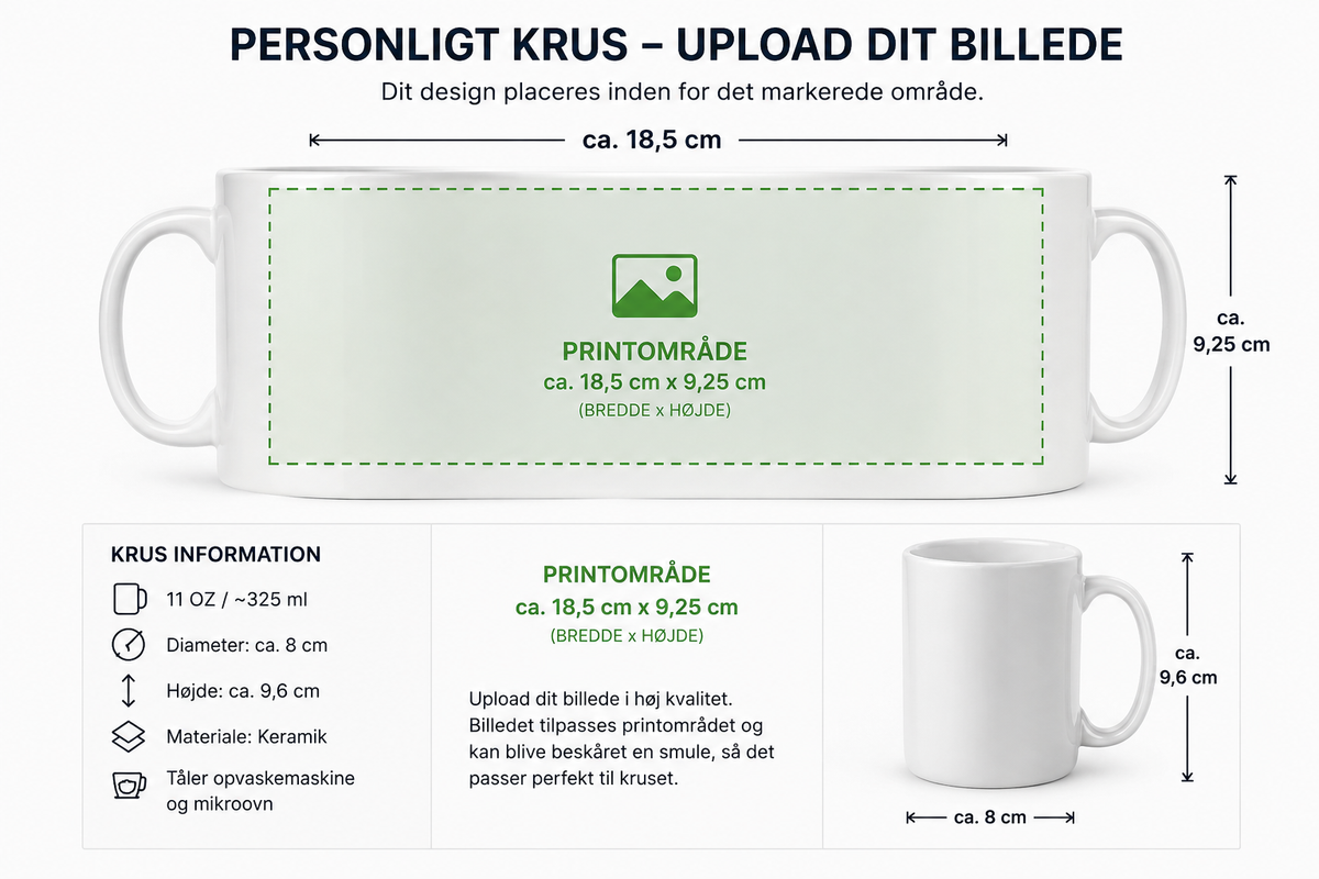 Personligt krus med dit eget billede